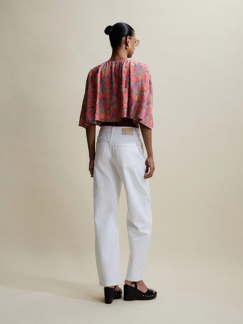 BLUSA MUJER SFERA MANGA CORTA FLORES - 6
