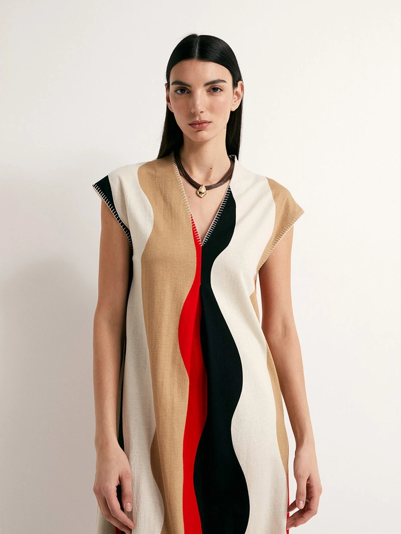 VESTIDO MUJER SFERA LINO - 3