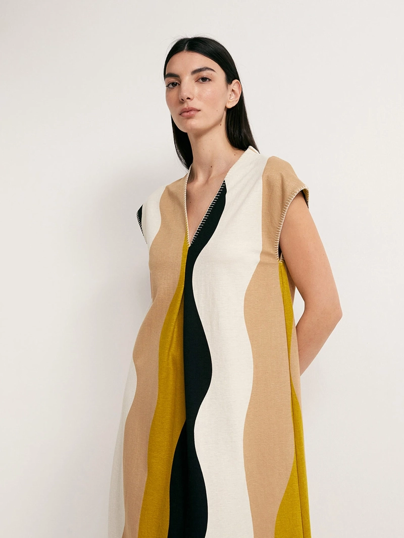 VESTIDO MUJER SFERA LINO - 3