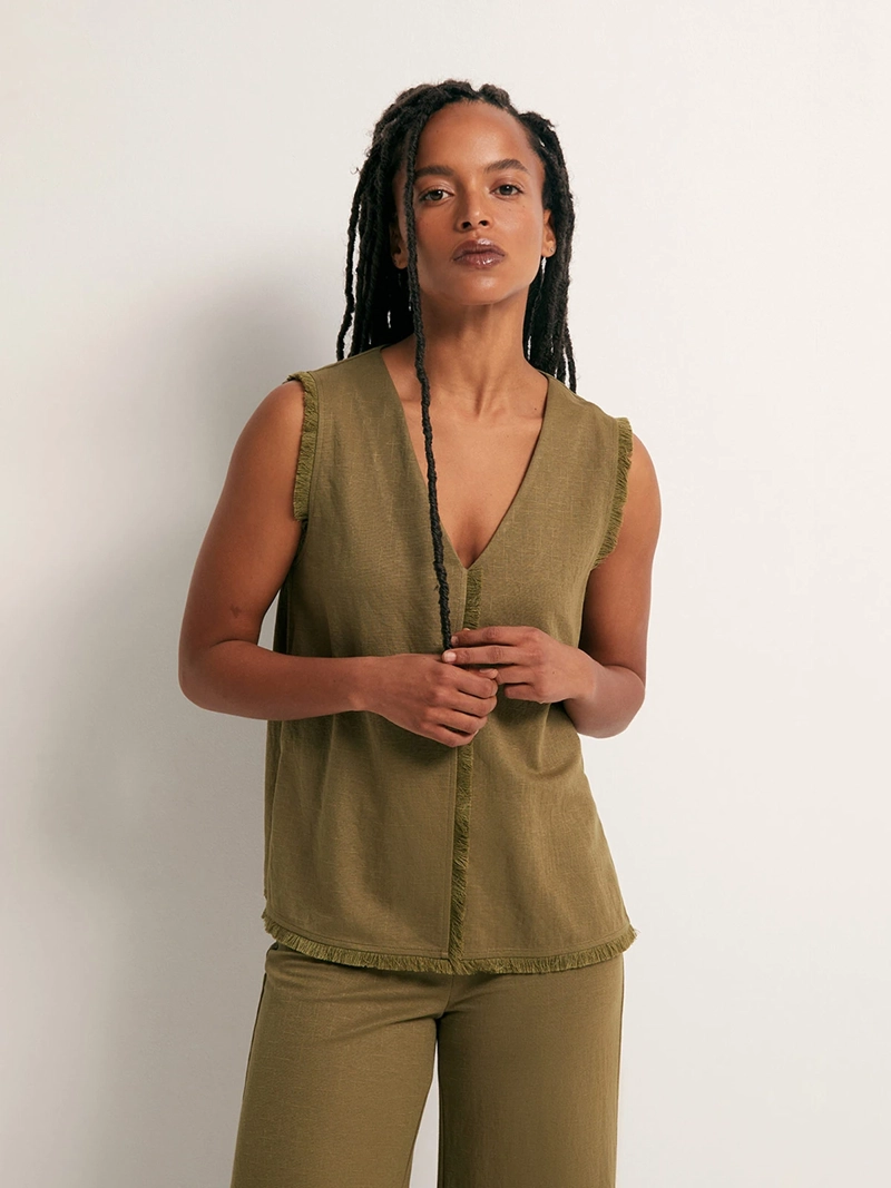 POLERA MUJER SFERA SIN MANGAS - 1