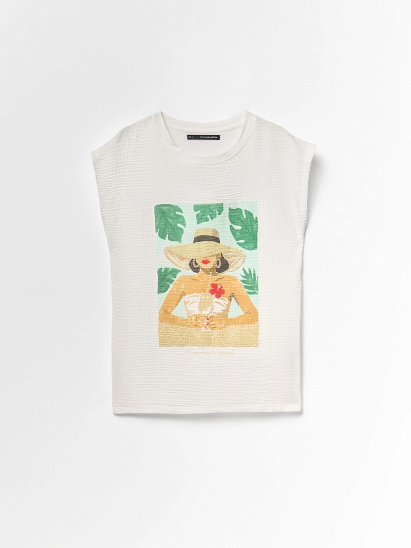 POLERA MUJER SFERA SIN MANGAS - 5