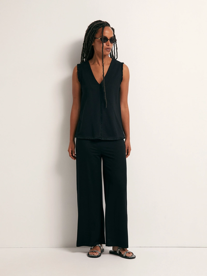 PANTALÓN MUJER SFERA LINO REGULAR FIT - 1