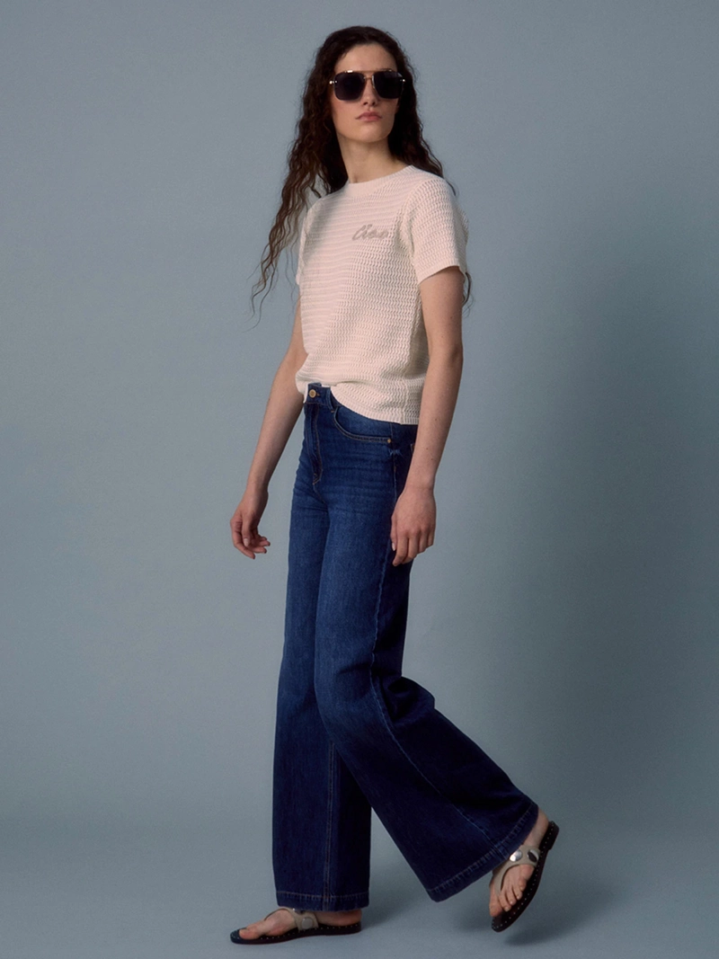 JEANS MUJE SFERA PALAZZO TIRO ALTO - 2