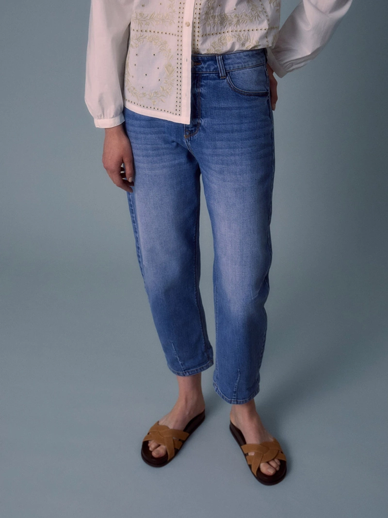 JEANS MUJER SFERA BARREL TIRO ALTO - 4