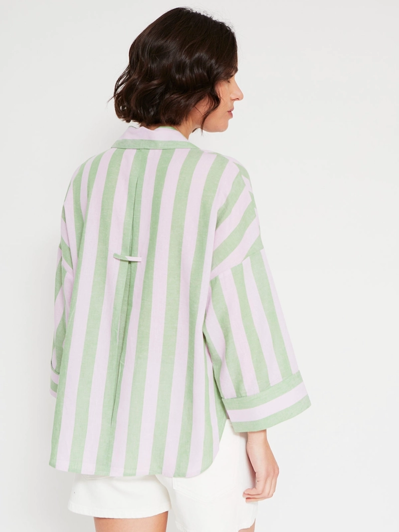 BLUSA MUJER MARQUIS LINO MANGA ANCHA - 2
