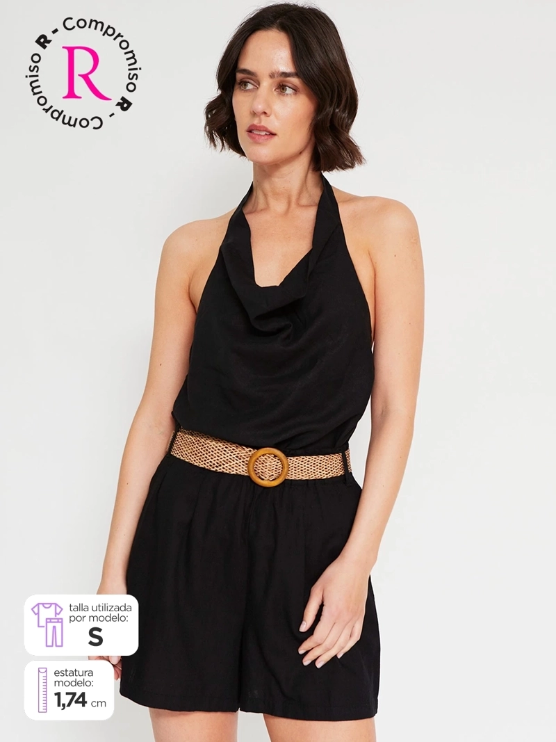 BLUSA MUJER MARQUIS LINO CUELLO HALTER