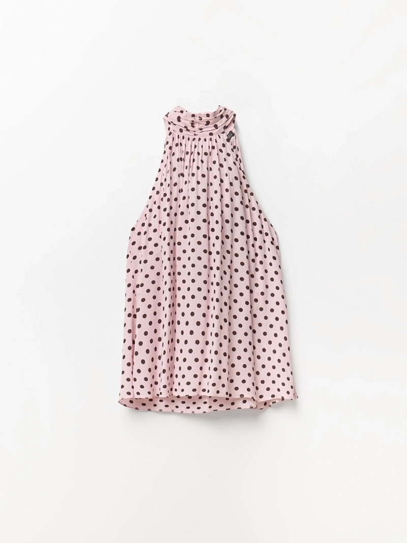 BLUSA MUJER SFERA SIN MANGAS LUNARES - 4