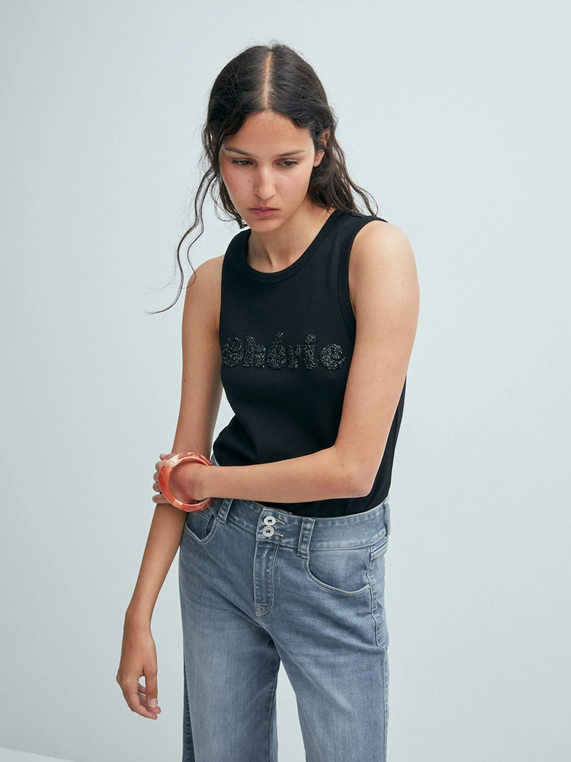 POLERA MUJER SFERA SIN MANGAS - 2