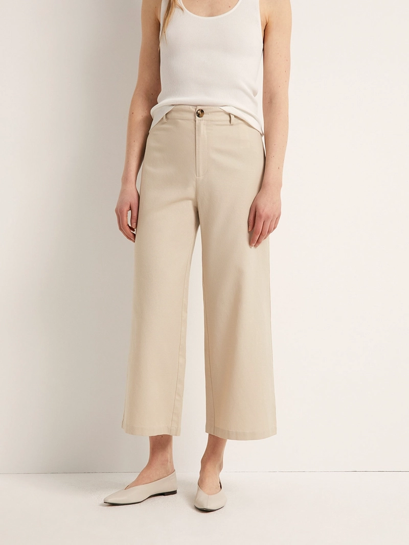 PANTALÓN MUJER SFERA ALGODÓN CULOTTE - 5