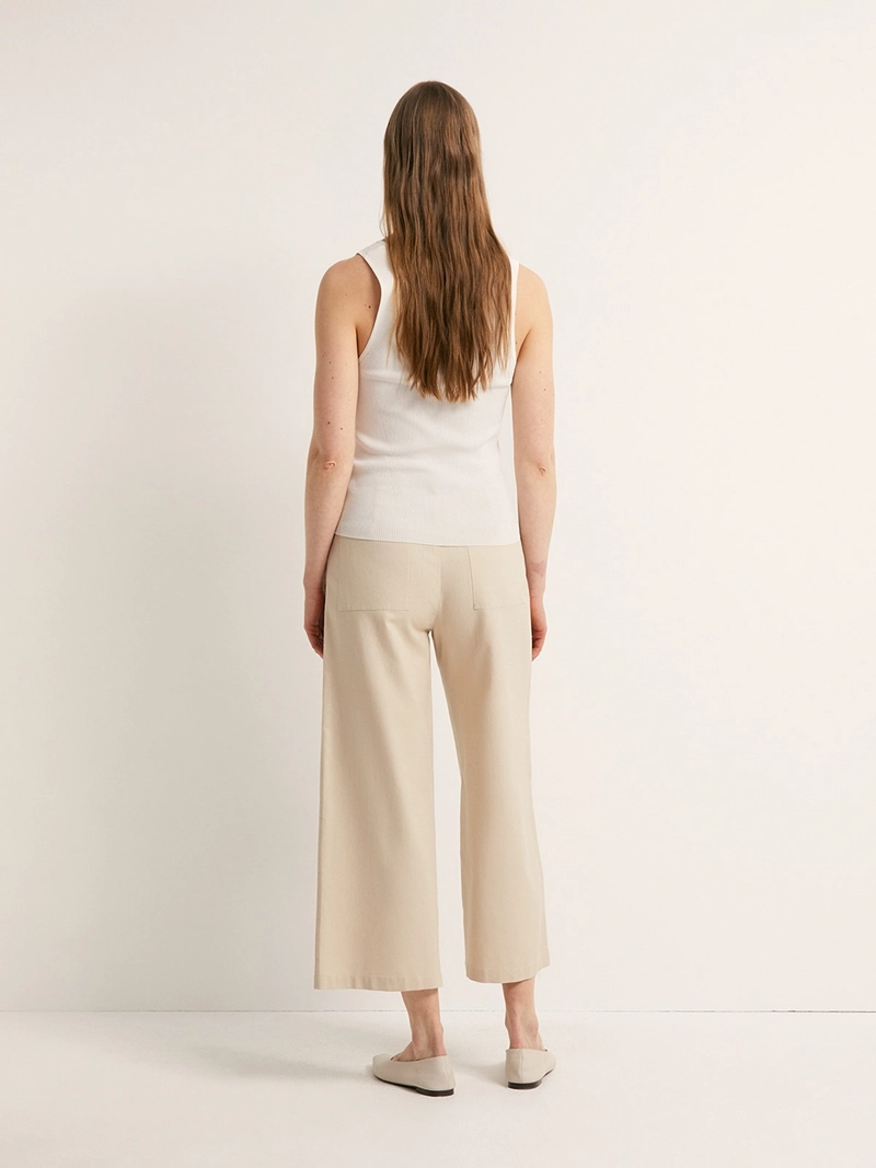 PANTALÓN MUJER SFERA ALGODÓN CULOTTE - 3