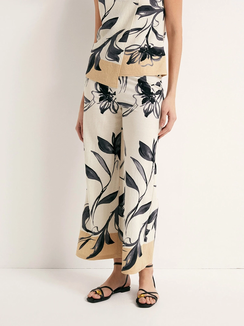 PANTALÓN MUJER SFERA LINO REGULAR FIT - 4