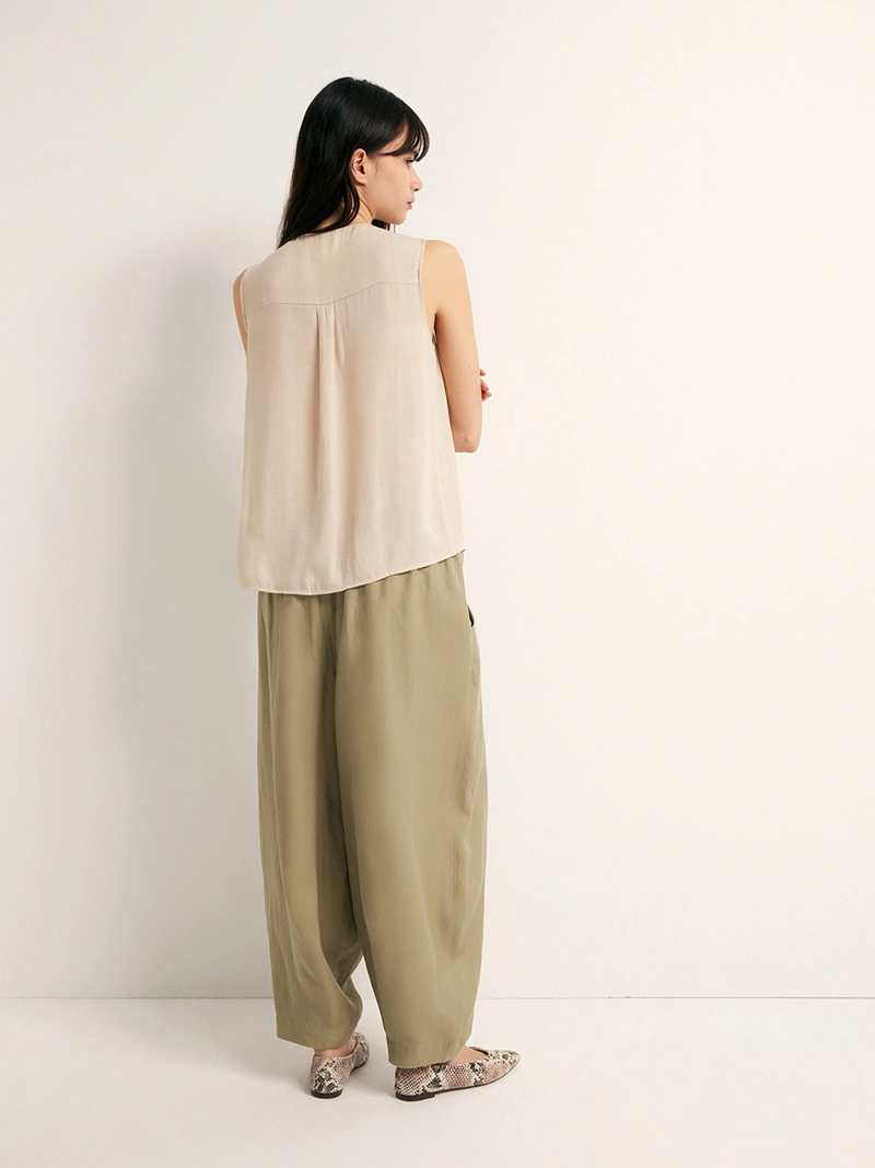 BLUSA MUJER SFERA SIN MANGAS ESCOTE V - 4