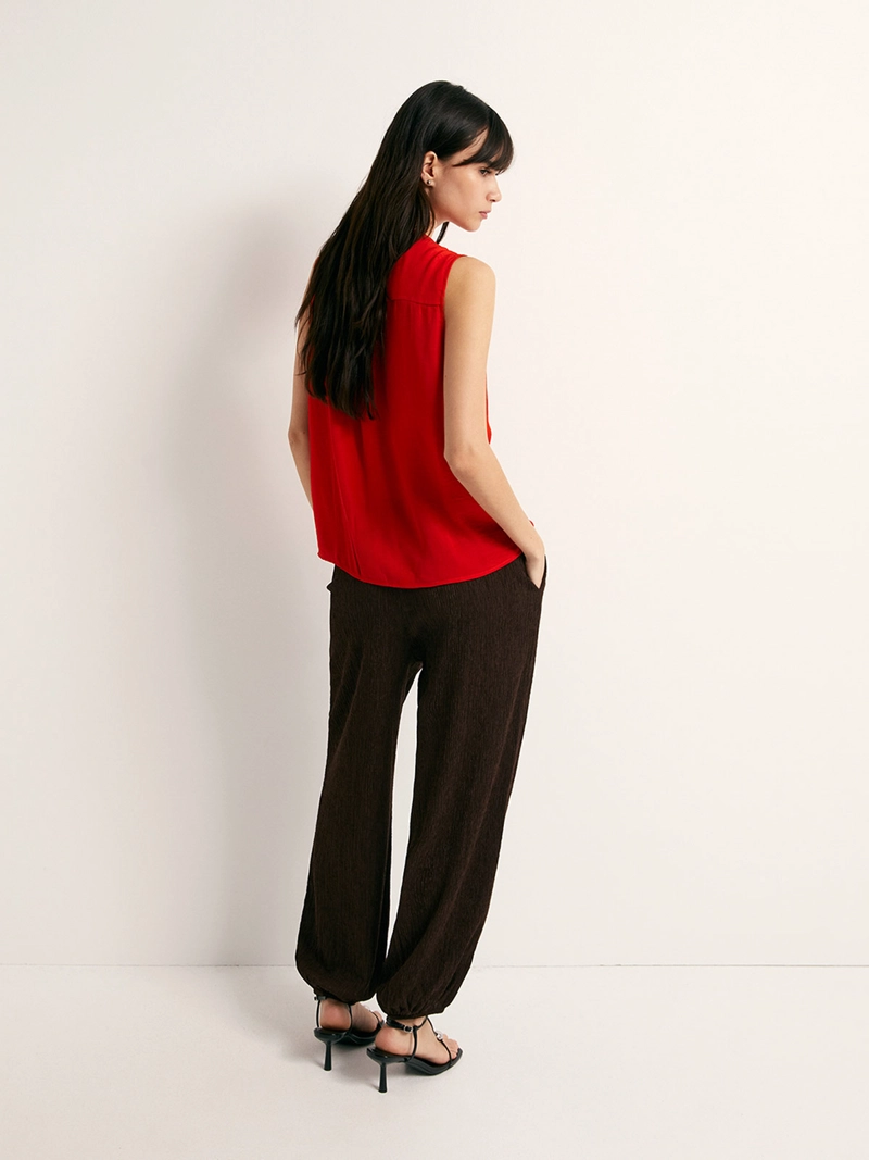 BLUSA MUJER SFERA SIN MANGAS ESCOTE V - 4