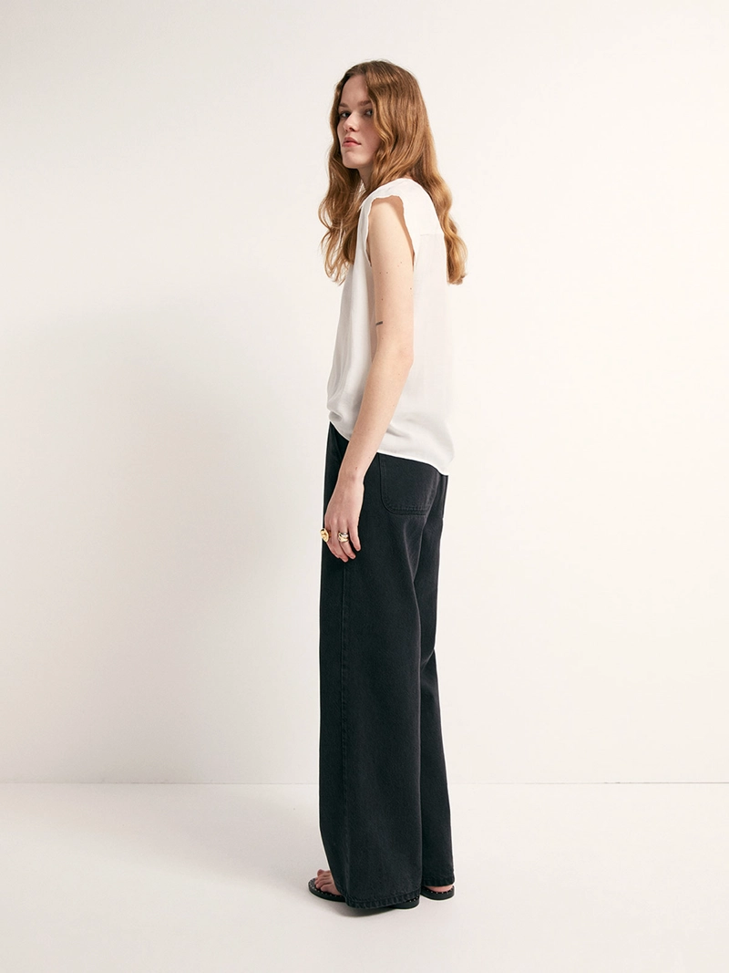 BLUSA MUJER SFERA SIN MANGAS BASICA - 2