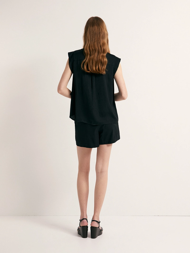 BLUSA MUJER SFERA SIN MANGAS BASICA - 2