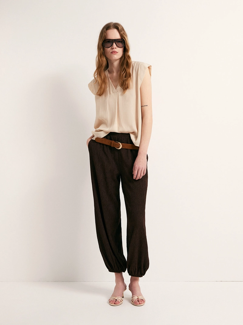 BLUSA MUJER SFERA SIN MANGAS BASICA - 3