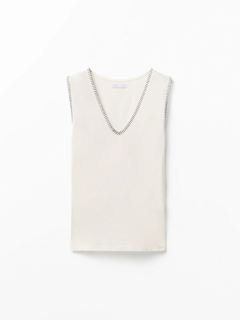 BLUSA MUJER SFERA SIN MANGAS - 5