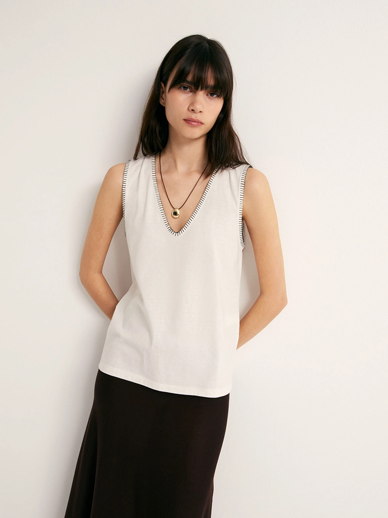 BLUSA MUJER SFERA SIN MANGAS