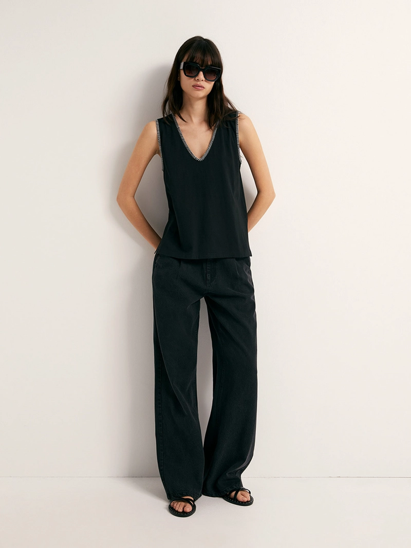 BLUSA MUJER SFERA SIN MANGAS - 3