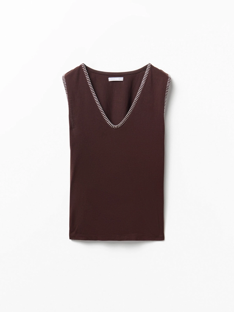BLUSA MUJER SFERA SIN MANGAS - 5