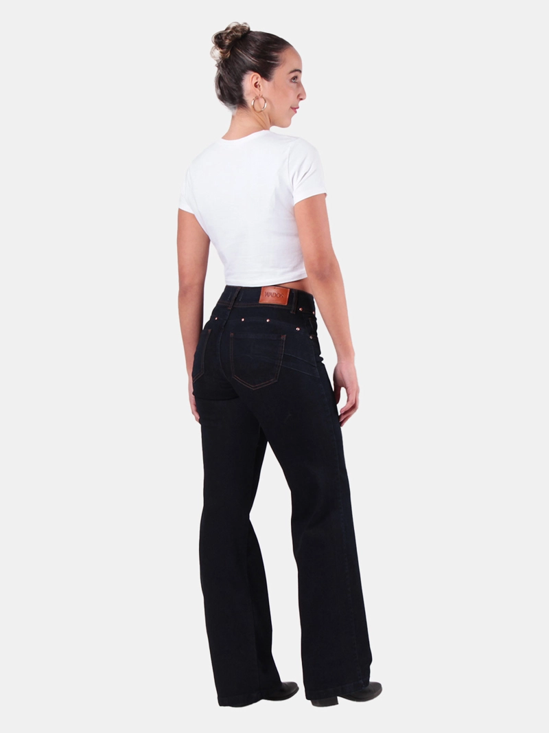 JEANS MUJER WADO'S CLAUDE FLARE TIRO MEDIO PUSH UP - 2