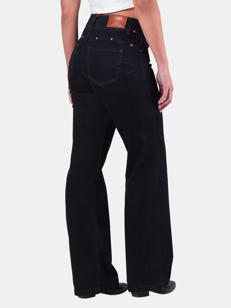 JEANS MUJER WADO'S CLAUDE FLARE TIRO MEDIO PUSH UP - 4