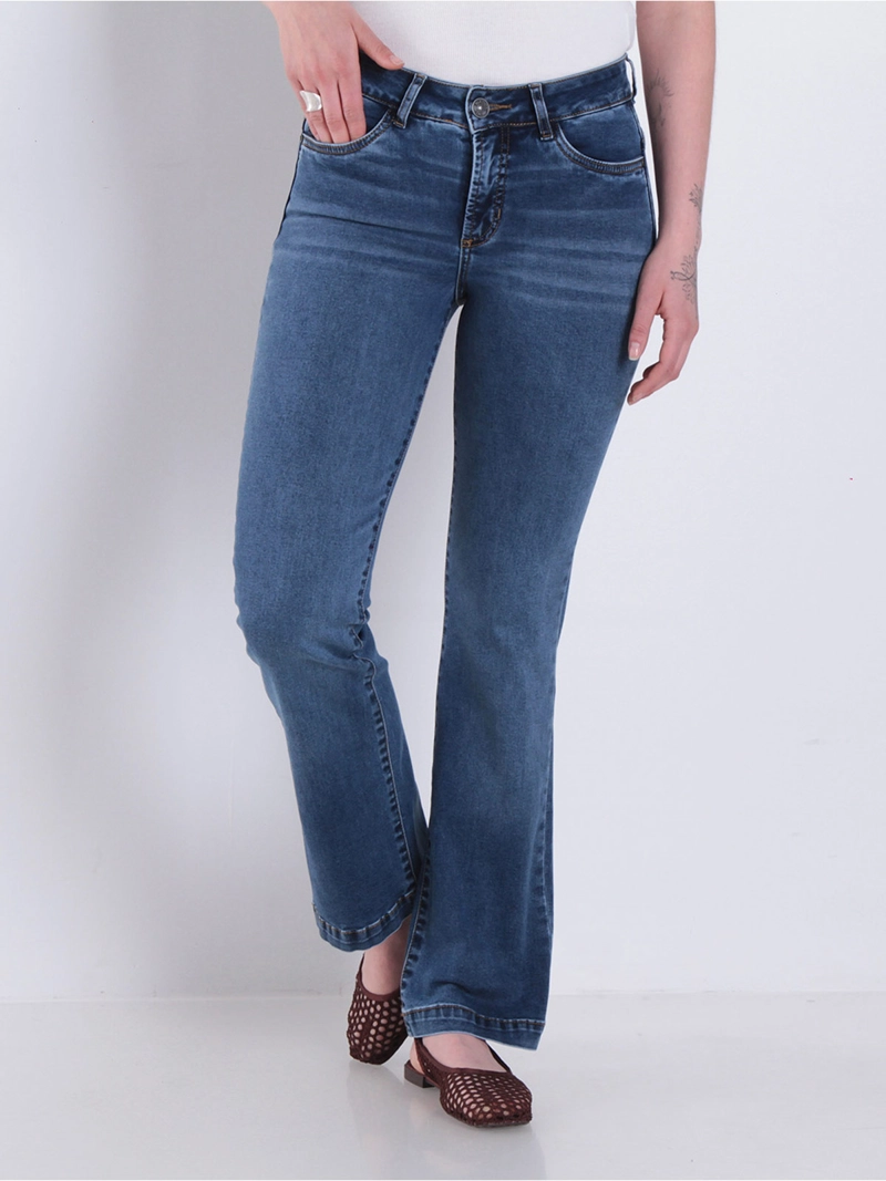 JEANS MUJER WADOS ALGODÓN RECTO TIRO BAJO - 2