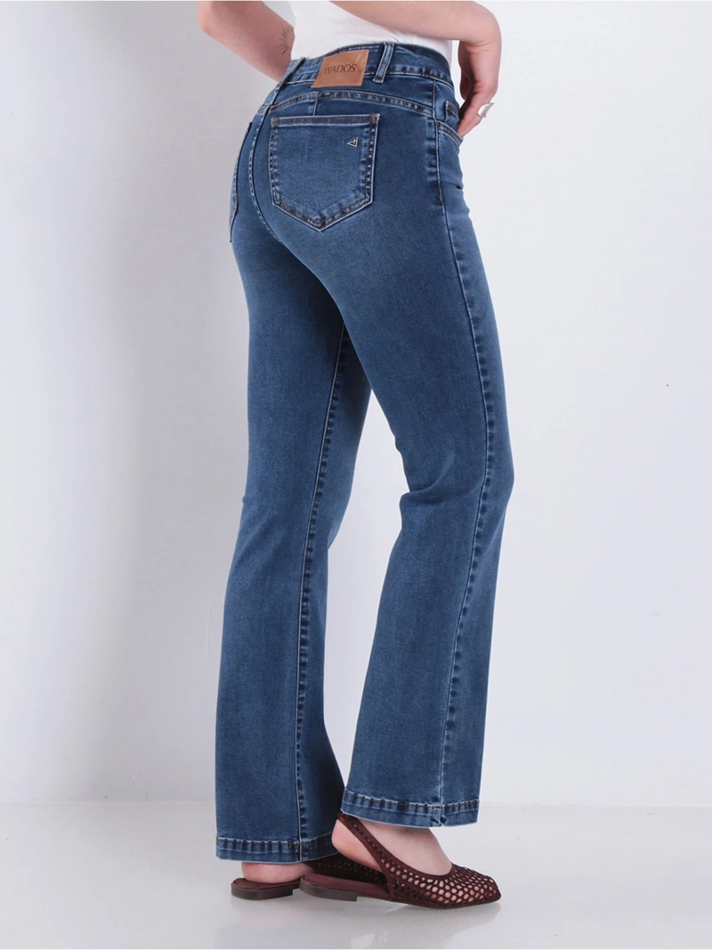JEANS MUJER WADOS ALGODÓN RECTO TIRO BAJO - 4