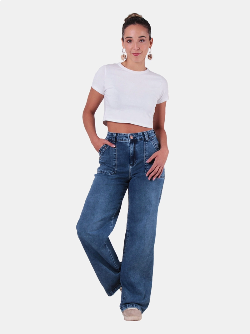 JEANS MUJER WADO'S TIRO ALTO REGULAR FIT - 1