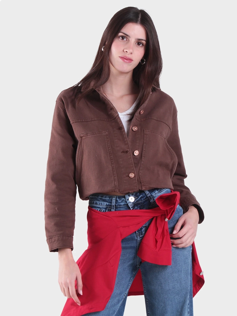 CHAQUETA MUJER WADO'S MANGA LARGA ABOTONADA EN DELANTEROCON BOLSILLO - 3
