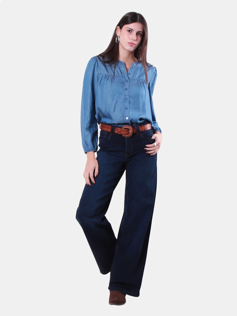 JEANS MUJER WADO'S WIDELEG TIRO MEDIO  - 1