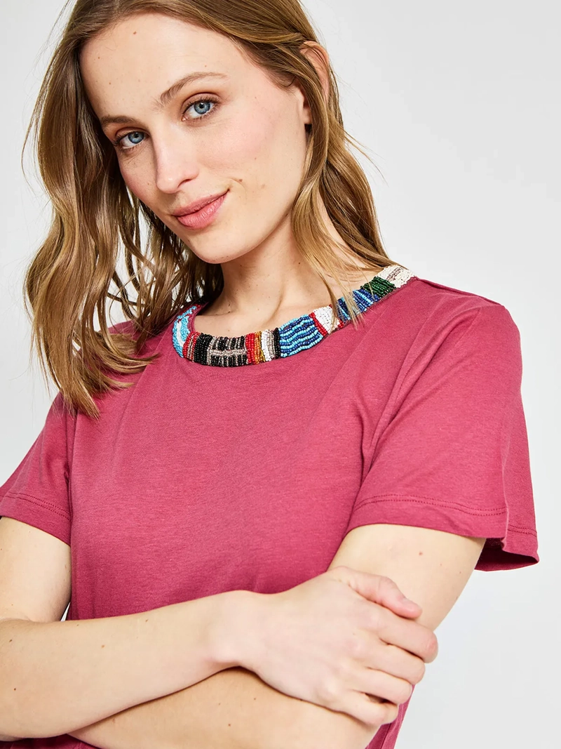 POLERA MUJER SFERA ALGODÓN COLLAR - 3