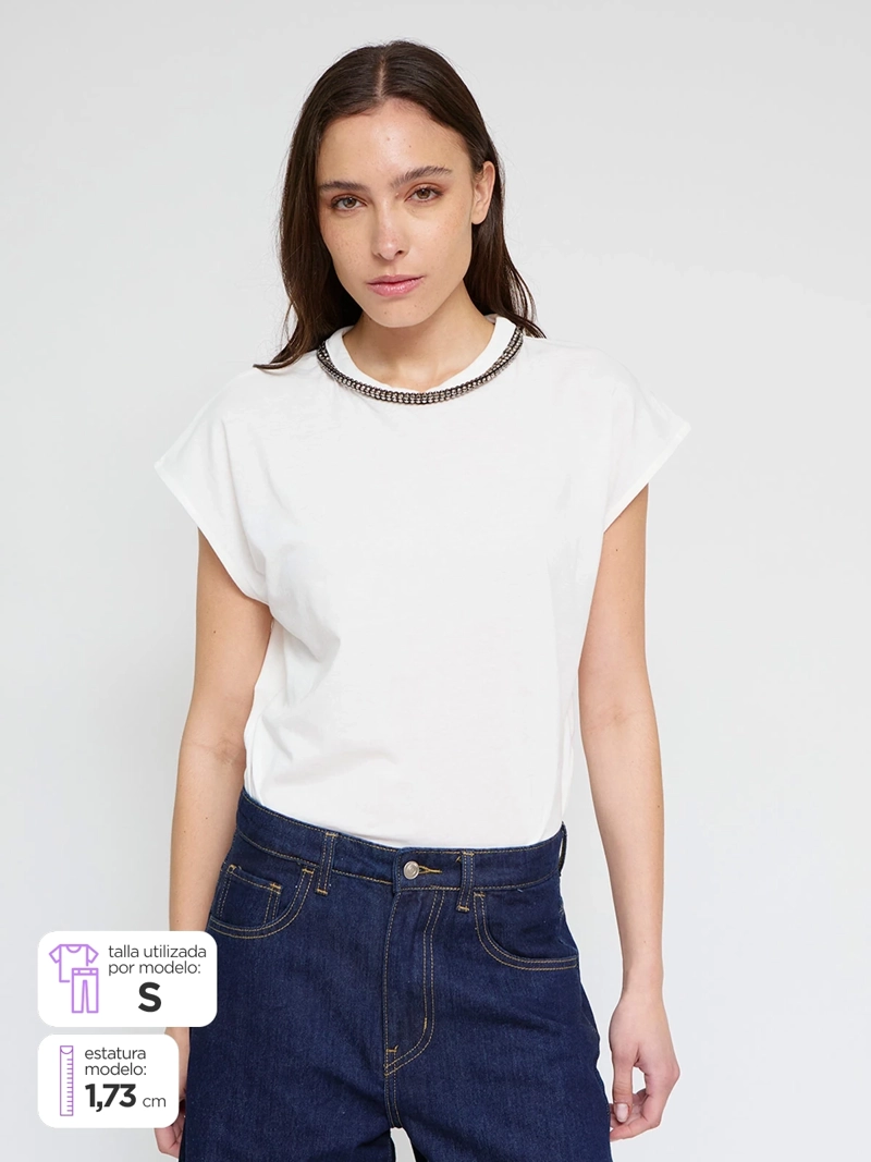 POLERA MUJER SFERA ALGODÓN  - 1