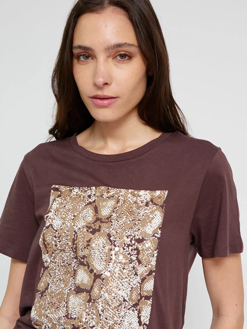 POLERA MUJER SFERA ALGODÓN LENTEJUELAS - 3