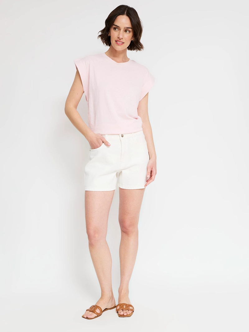 POLERA MUJER SFERA ALGODÓN BÁSICA - 4