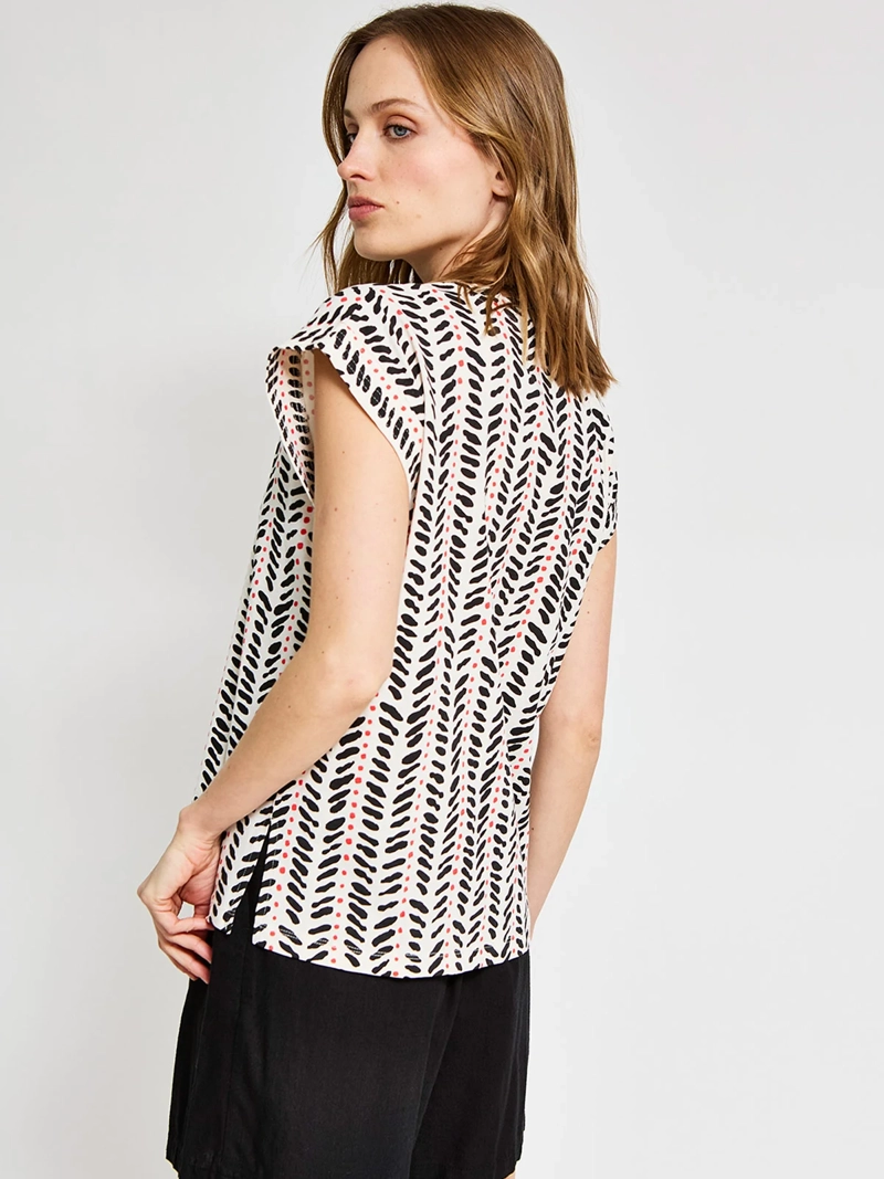 POLERA MUJER SFERA ALGODÓN BÁSICA ESTAMPADO - 2