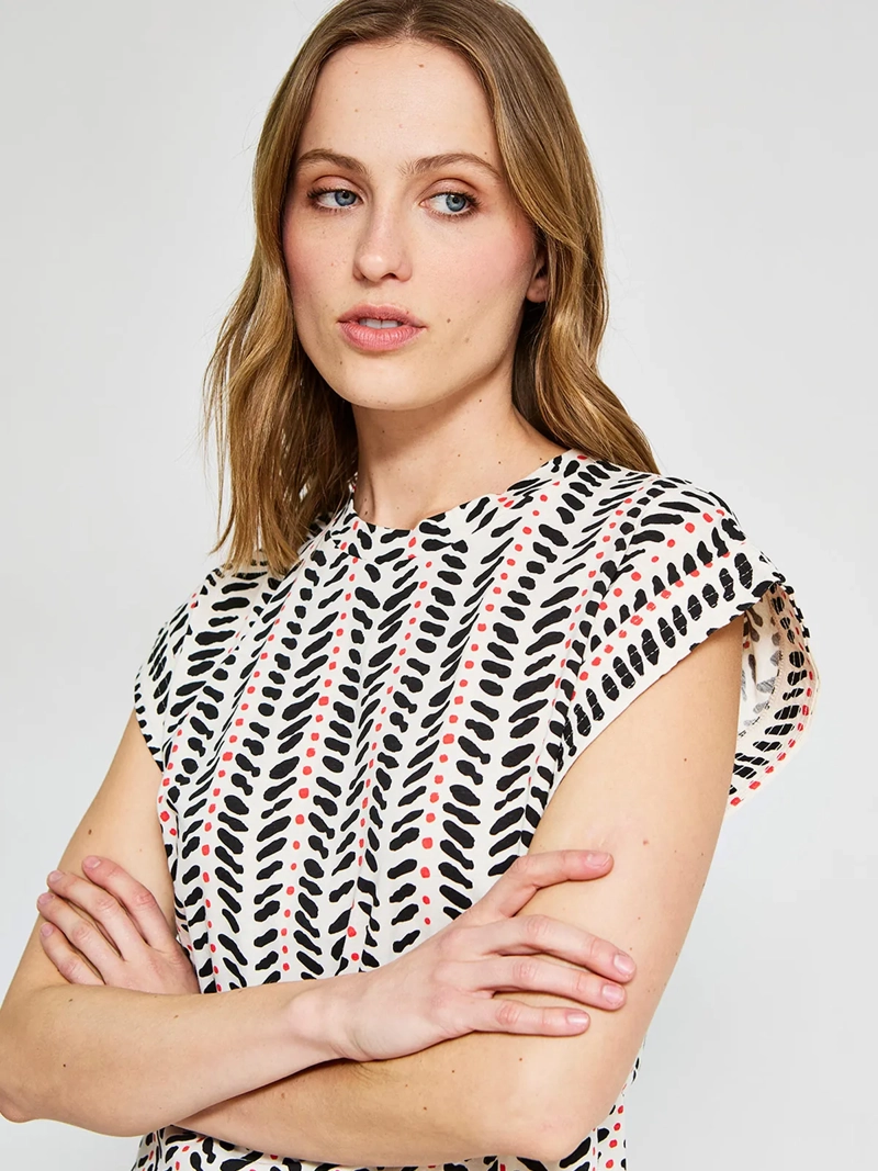 POLERA MUJER SFERA ALGODÓN BÁSICA ESTAMPADO - 3