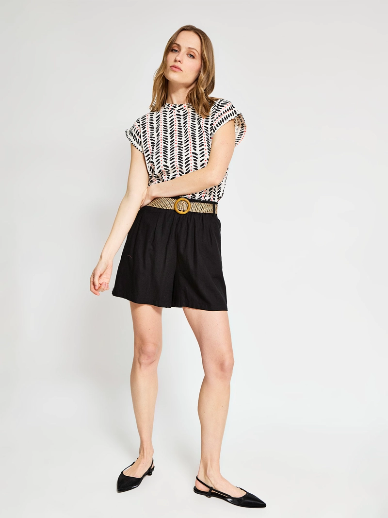 POLERA MUJER SFERA ALGODÓN BÁSICA ESTAMPADO - 4