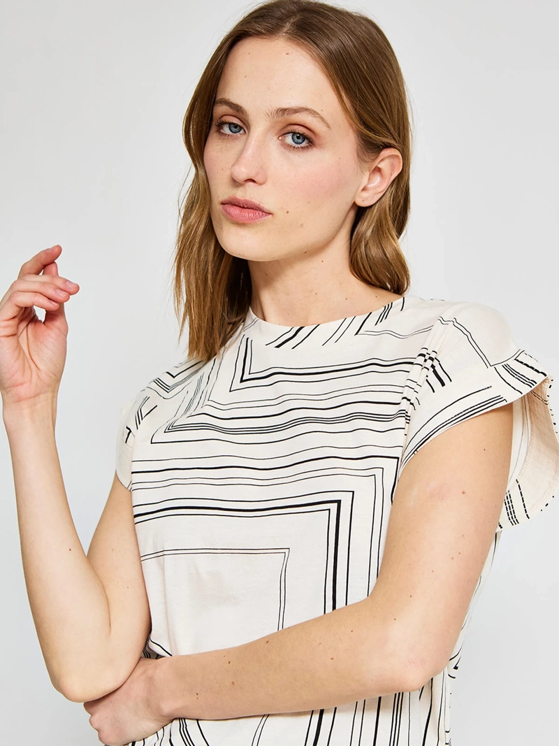 POLERA MUJER SFERA ALGODÓN BÁSICA - 3