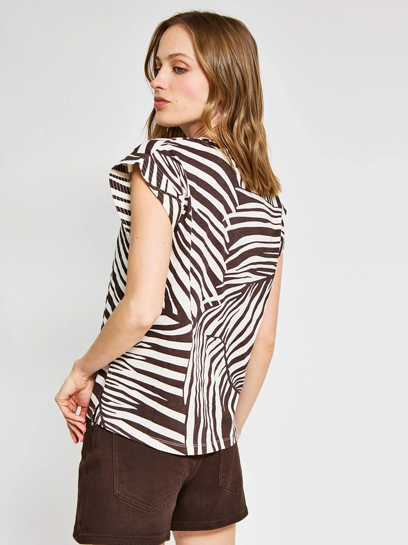 POLERA MUJER SFERA ALGODÓN BÁSICA ESTAMPADO - 2