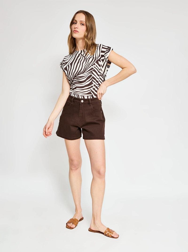 POLERA MUJER SFERA ALGODÓN BÁSICA ESTAMPADO - 4