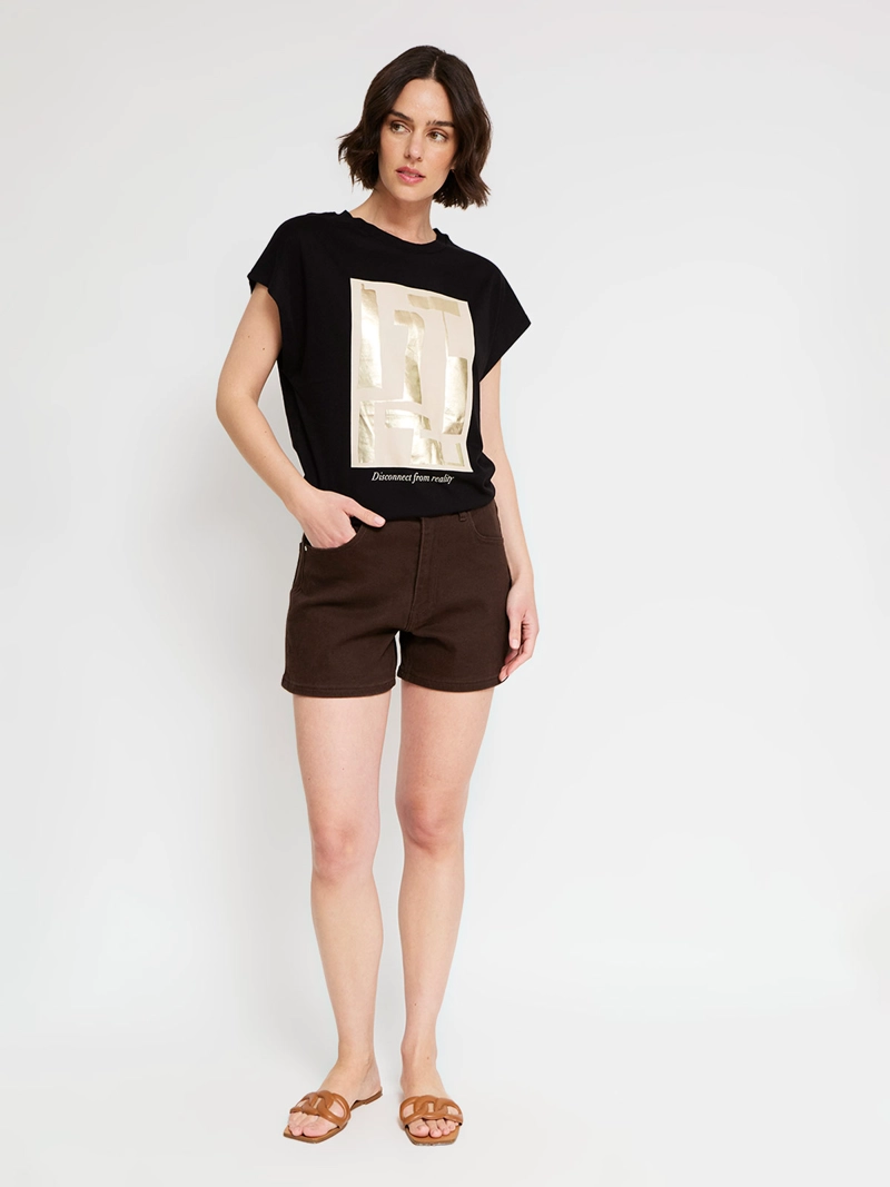 POLERA MUJER SFERA ALGODÓN MANGA CORTA - 4