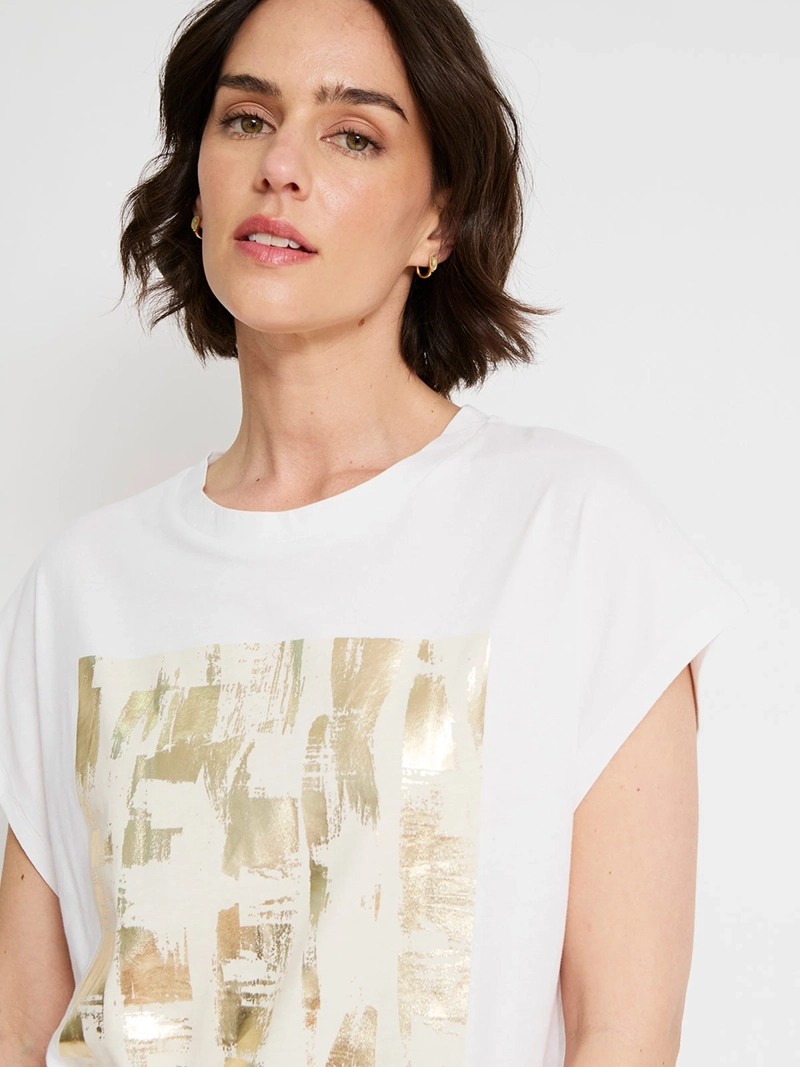 POLERA MUJER SFERA ALGODÓN MANGA CORTA - 3