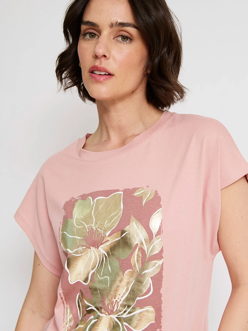POLERA MUJER SFERA ALGODÓN MANGA CORTA - 3
