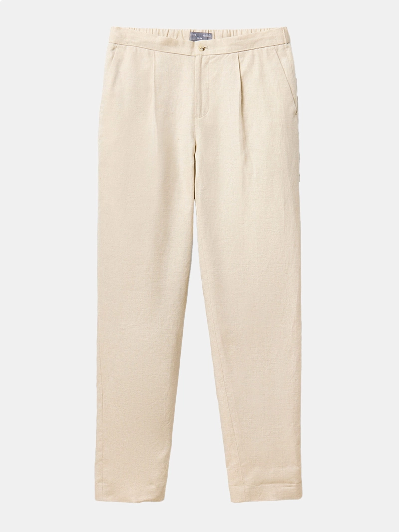 PANTALÓN HOMBRE SFERA LINO DE VESTIR BOLSILLOS DELANTEROS - 4