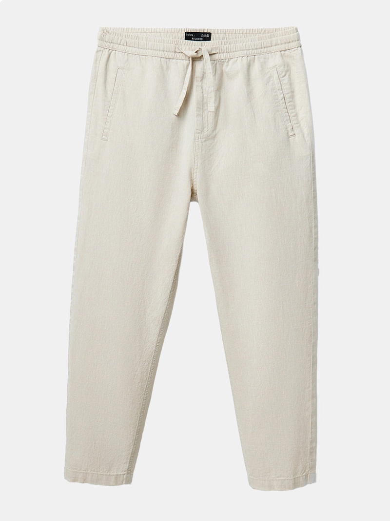 PANTALÓN HOMBRE SFERA LINO CINTURA ELÁSTICA - 5