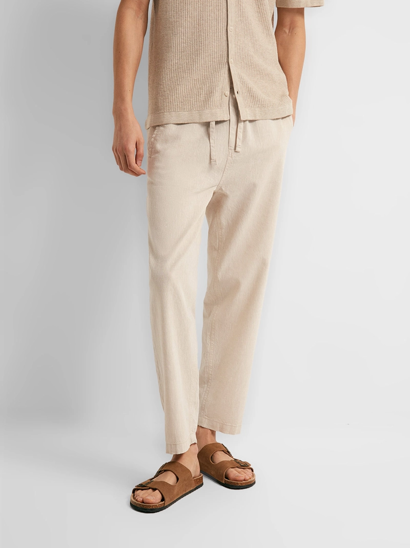 PANTALÓN HOMBRE SFERA LINO CINTURA ELÁSTICA - 3