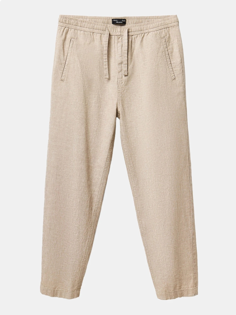 PANTALÓN HOMBRE SFERA LINO CINTURA ELÁSTICA - 5