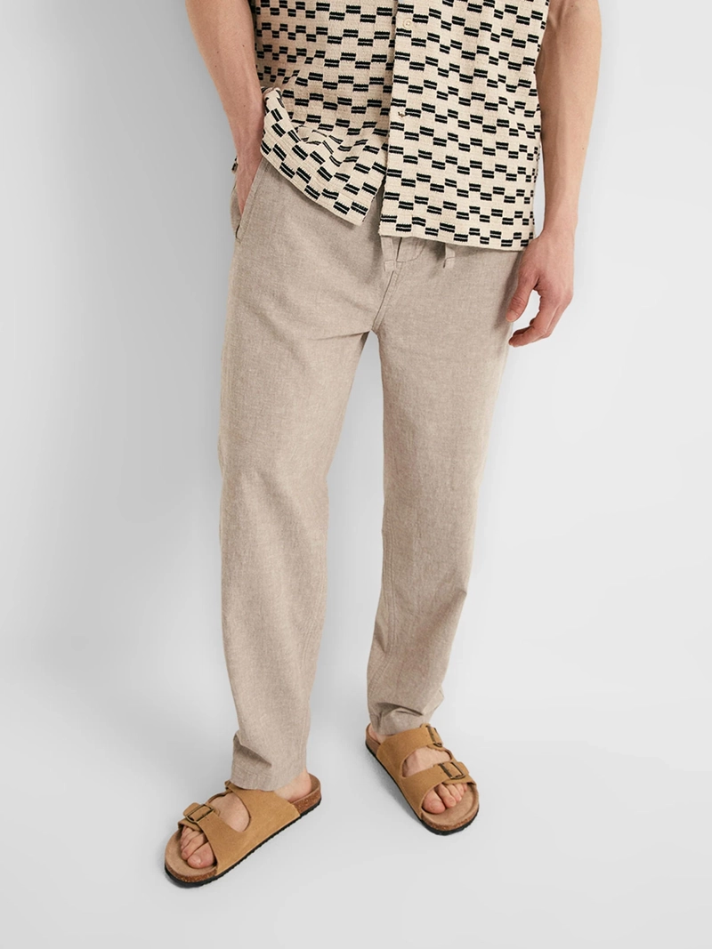 PANTALÓN HOMBRE SFERA LINO CINTURA ELÁSTICA - 4
