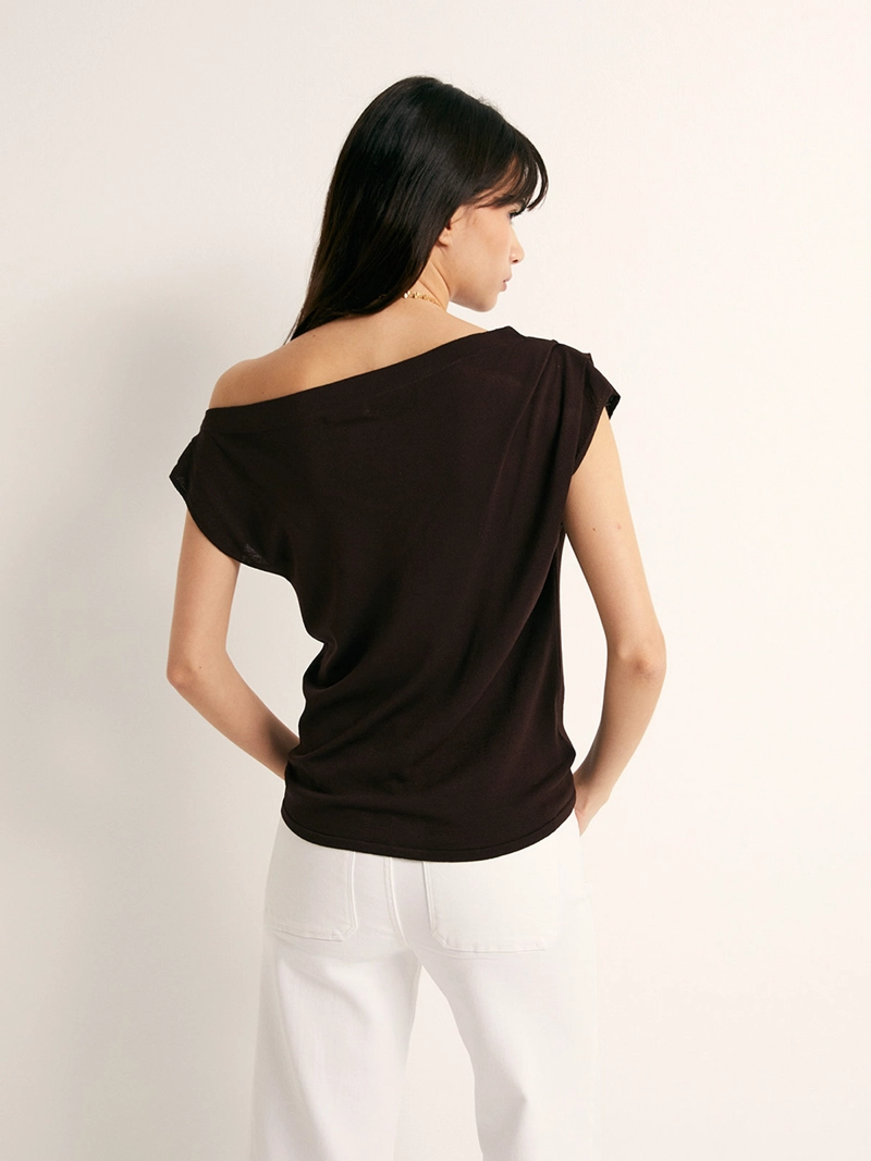POLERA MUJER SFERA MANGA CORTA ASIMETRICA - 2